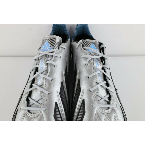 New w/o Box Adidas Adizero F50 TRX FG Leather Soccer Cleats Shoes Silver Mens 13 - Picture 3 of 9